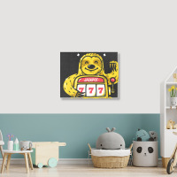 Lucky Sloth Machine Landscape Canvas Print | Artistshot