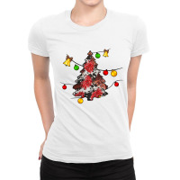 Christmas Trees Lights Ladies Fitted T-shirt | Artistshot