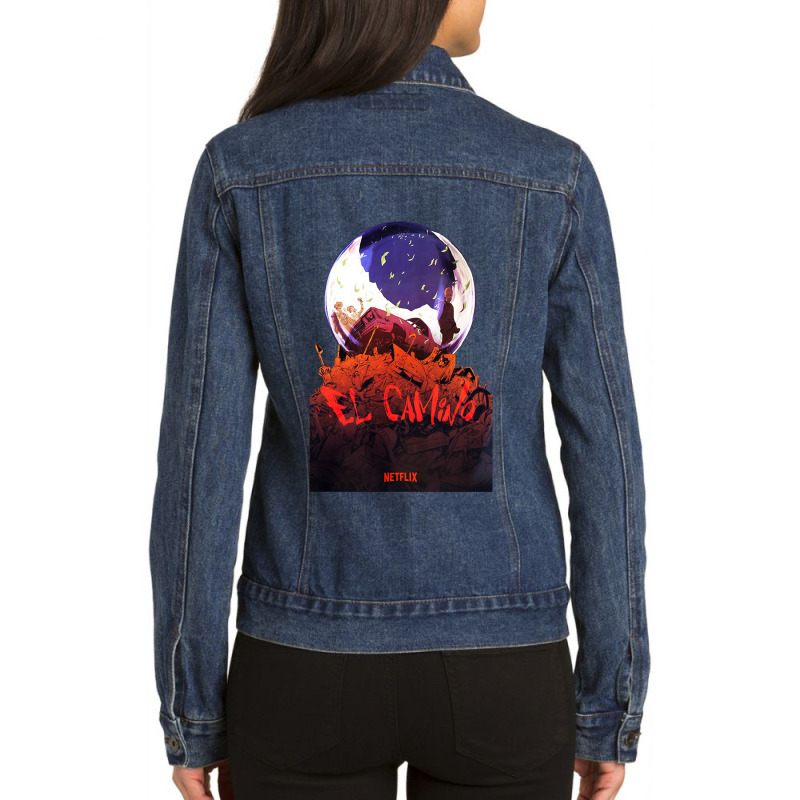 Classic Retro  Serial Drama Funny Gift Ladies Denim Jacket by Artist-Heather | Artistshot