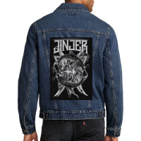 Lover Gift Harder Scream Funny Gift Men Denim Jacket | Artistshot