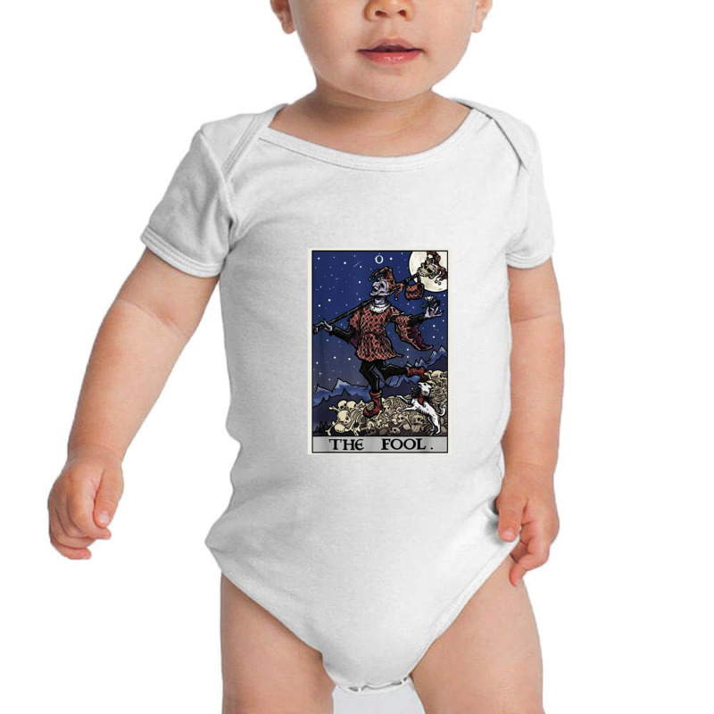 The Fool Tarot Card Halloween Jester Pagan Gothic Baby Bodysuit by gulatotal | Artistshot