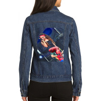 Mask Harder Scream Gifts Men Ladies Denim Jacket | Artistshot