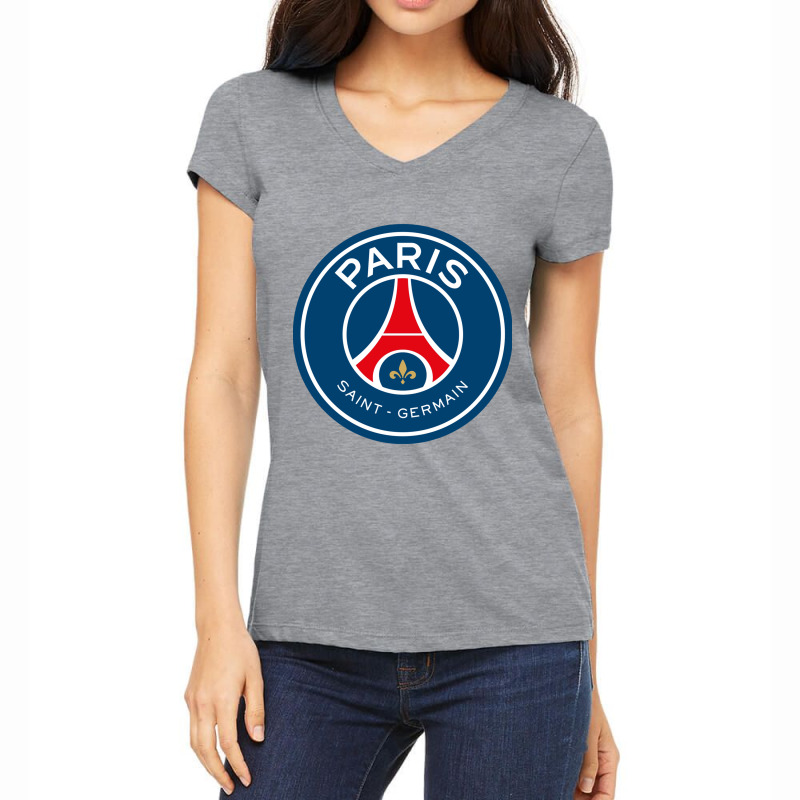 *paris Saint Germain Women's V-Neck T-Shirt by jun store | Artistshot