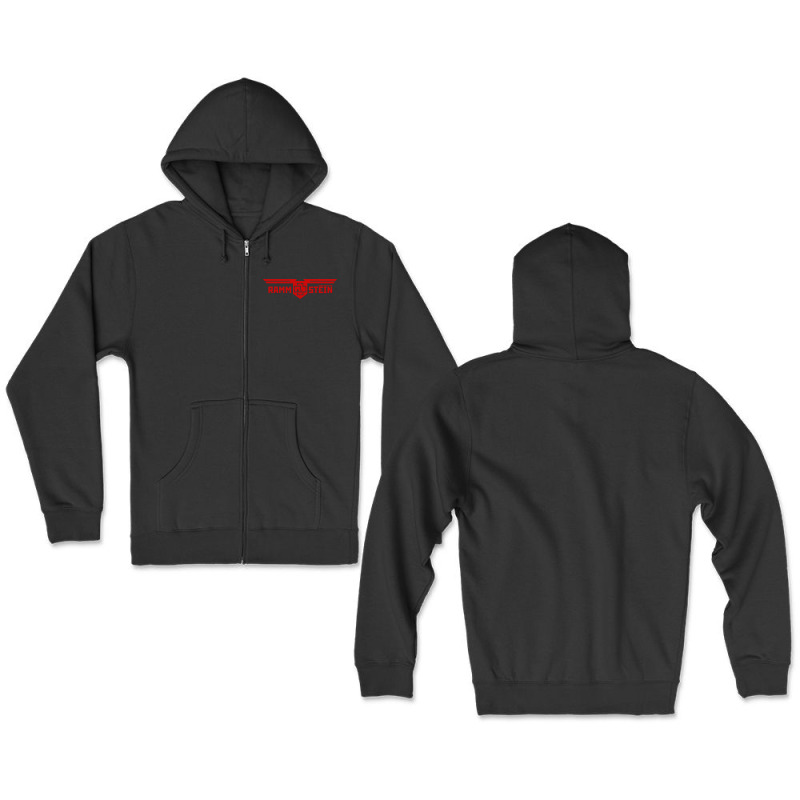 Rammstein Zipper Hoodie By Kompol - Artistshot