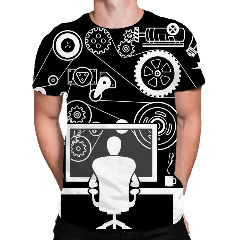 Awesome Engineer All Over Men's T-shirt | Artistshot