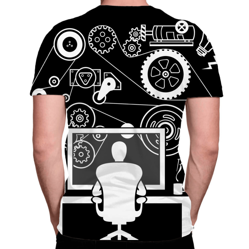 Awesome Engineer All Over Men's T-shirt | Artistshot