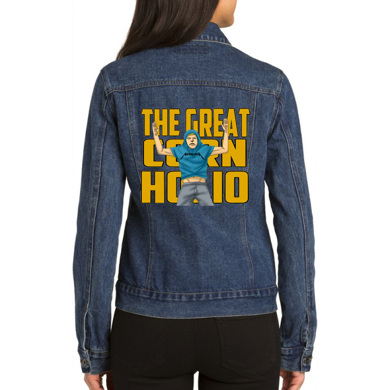 Retro Cartoon  Butthead Mens Best Ladies Denim Jacket by Artist-Calvin | Artistshot