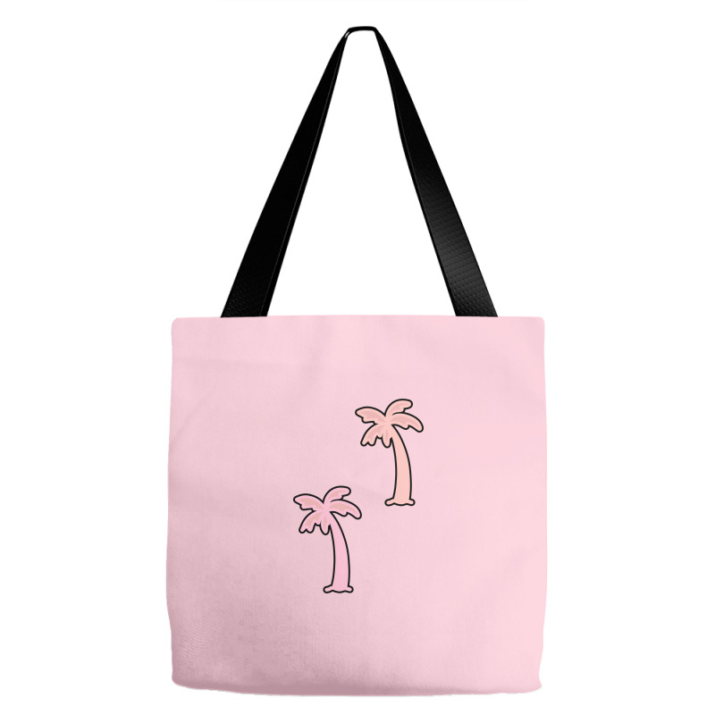 Pink Palm Trees Tote Bags | Artistshot