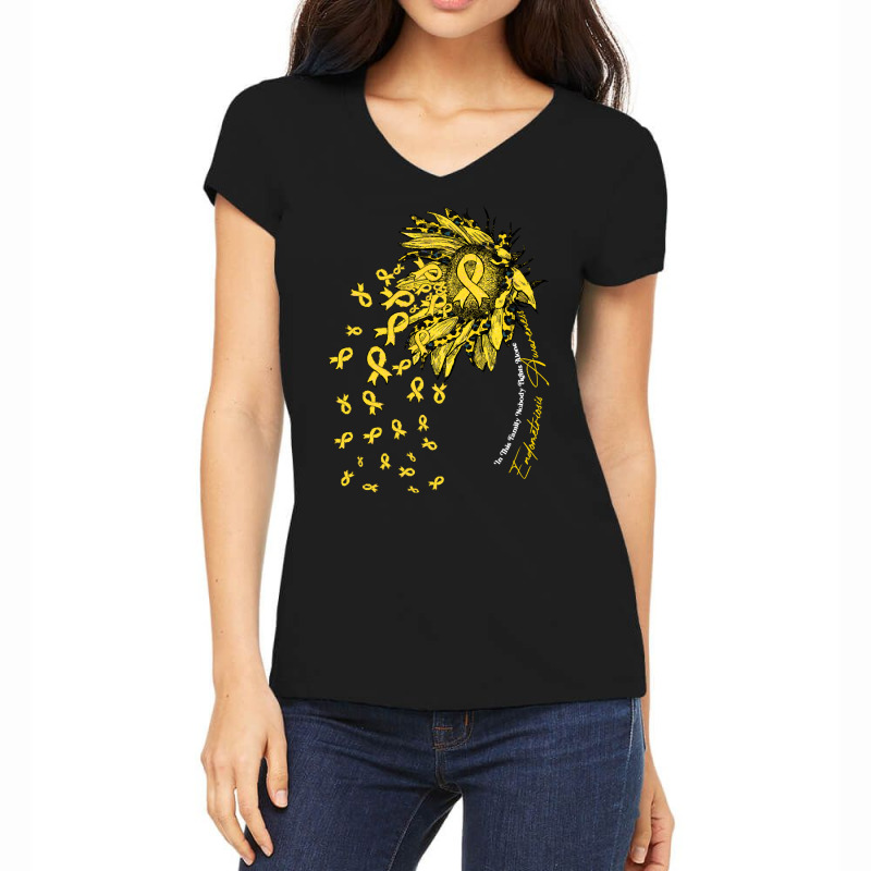 Endometriosis Awareness Survivor T  Shirt Endometriosis Awareness Awar Women's V-Neck T-Shirt by flinkpleat | Artistshot