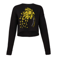 Endometriosis Awareness Survivor T  Shirt Endometriosis Awareness Awar Cropped Sweater | Artistshot