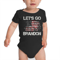 Let's Go Brandon Conservative Anti Liberal Us Flag Baby Bodysuit | Artistshot