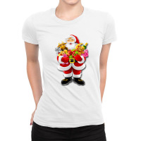 Santa Claus Sends Gifts Ladies Fitted T-shirt | Artistshot