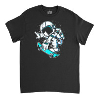 Astronaut Skateboard Jump Classic T-shirt | Artistshot