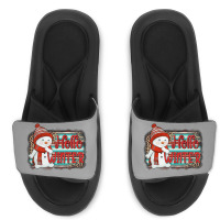 Hello Winter Baby Snowman Slide Sandal | Artistshot