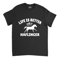 Haflinger Rider T Shirt Equestrian Horse Riding Gift Classic T-shirt | Artistshot