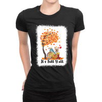 Its Fall Yall Yorkshire Terrier Dog T  Shirt Its Fall Y'all Yorkshire Ladies Fitted T-shirt | Artistshot