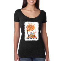 Its Fall Yall Yorkshire Terrier Dog T  Shirt Its Fall Y'all Yorkshire Women's Triblend Scoop T-shirt | Artistshot