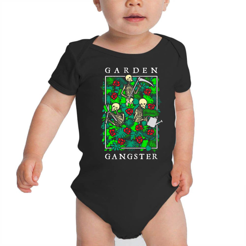 Garden Gangster Skeleton Gardener T  Shirt Garden Gangster Funny Garde Baby Bodysuit | Artistshot