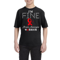 Brain Aneurysm Warrior I'm Fine T Shirt Youth Tee | Artistshot