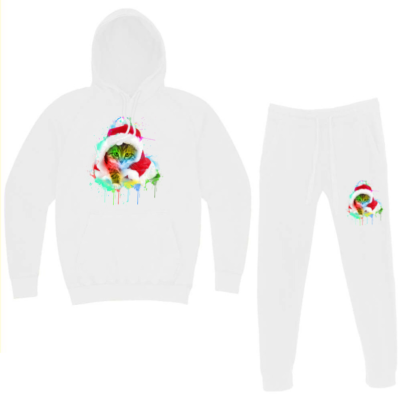 Merry Christmas Cat Hoodie & Jogger Set | Artistshot