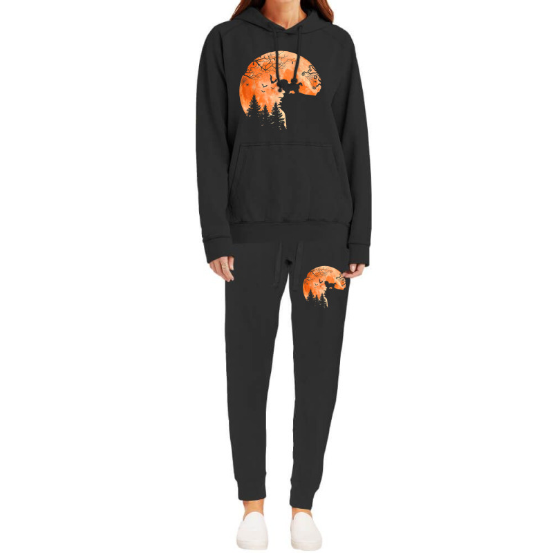 Shih Tzu And Moon Silhouette Dog Lover Halloween Hoodie & Jogger Set | Artistshot