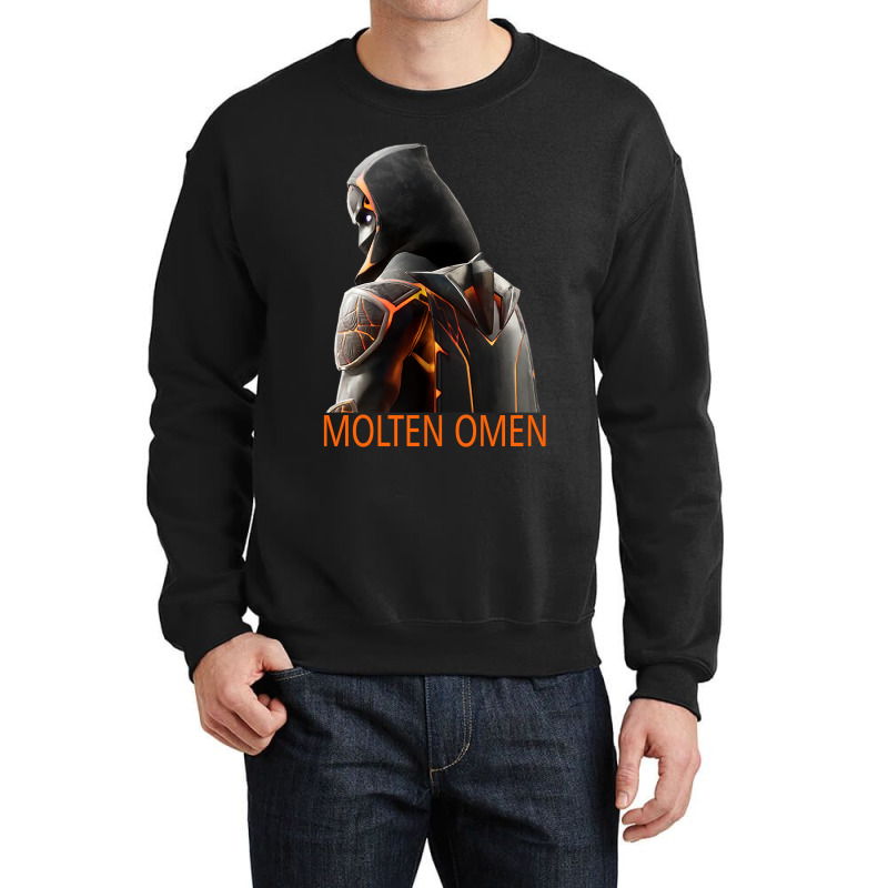 Molten Omen Crewneck Sweatshirt by kakroshop | Artistshot