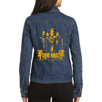 Vintage Photograp Dadzilla Father Funny Gift Ladies Denim Jacket | Artistshot