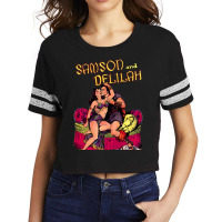 Classic Christian Bible Stories-samson And Delilah Men Women Scorecard Crop Tee | Artistshot