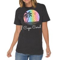 Cape Coral Florida Vacation Beach Island Family Group Gift T Shirt Vintage T-shirt | Artistshot