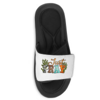 Just Pray With Texas Cactus Slide Sandal | Artistshot