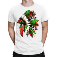 Western Christmas Native American Headdress T-shirt | Artistshot