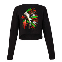 Western Christmas Native American Headdress Cropped Sweater | Artistshot