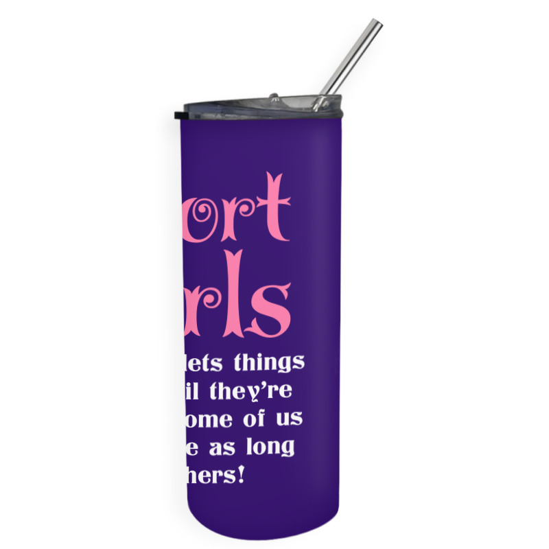 Short Girls God Only Lets Things Grow Up Skinny Tumbler | Artistshot