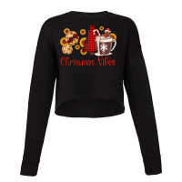 Christmas Vibes Cookies And Hot Cocoa Cropped Sweater | Artistshot