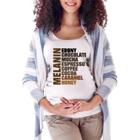 Melanin Shades Of Brown Ebony Caramel Mocha Pullover Hoodie Maternity Scoop Neck T-shirt | Artistshot