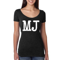 Funny First Name Mj Nickname T Shirt Women's Triblend Scoop T-shirt | Artistshot