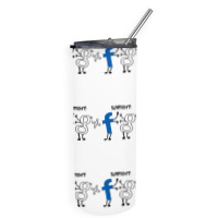 Social Slap Fight Skinny Tumbler | Artistshot