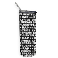 I Speak Fluent Rap Lyrics Skinny Tumbler | Artistshot