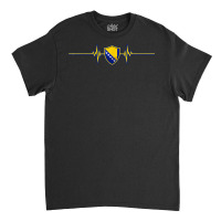 Heartbeat Design Bosnian Flag Bosnia T Shirt Classic T-shirt | Artistshot