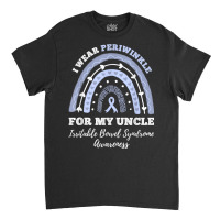 I Wear Periwinkle For My Uncle Ibs Irritable Bowel Syndrome T Shirt Classic T-shirt | Artistshot