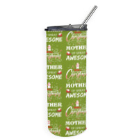 Merry Christmas To Mother Of Great Awesome Skinny Tumbler | Artistshot