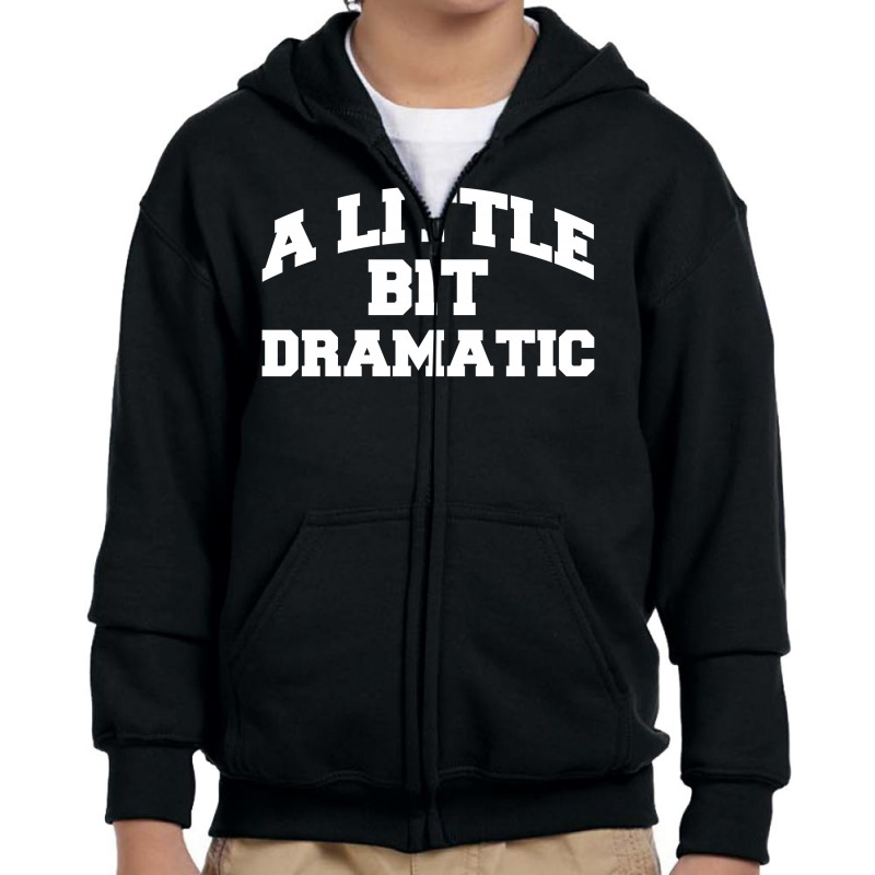 A Little Bit Dramatic For Red Youth Zipper Hoodie by autlu2024 | Artistshot