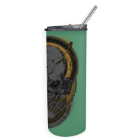 Metal Disk Jockey Skinny Tumbler | Artistshot