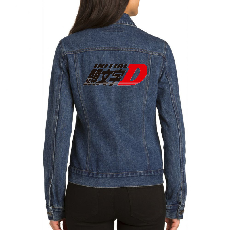 Initial D Ladies Denim Jacket by johnHarlow | Artistshot