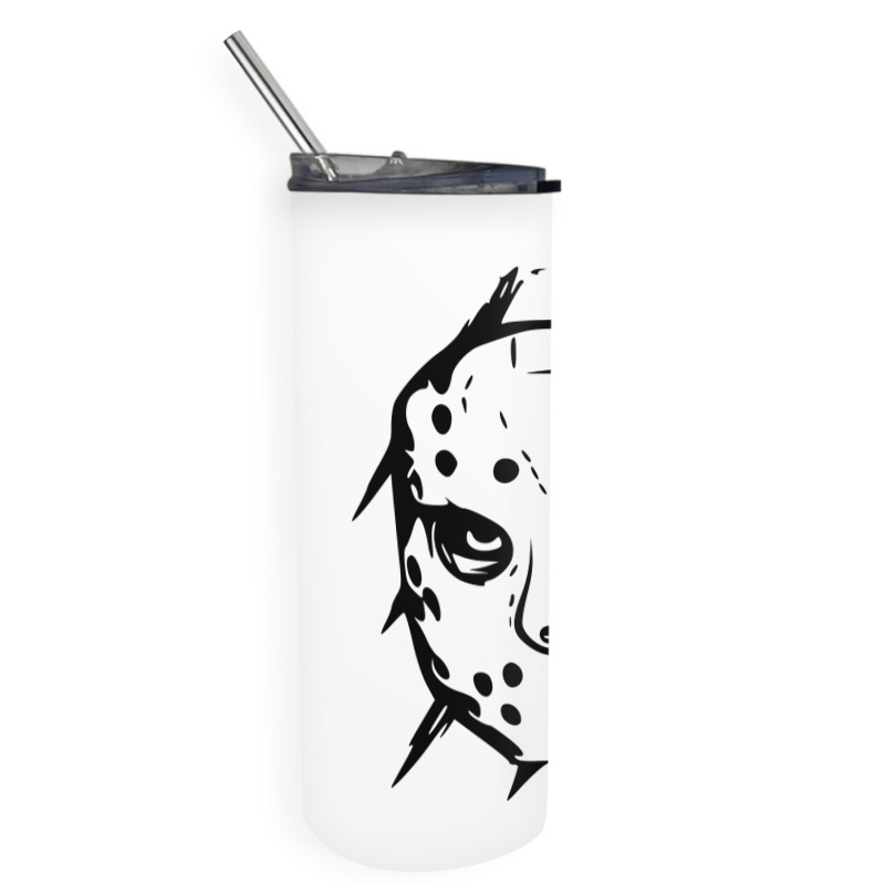 Jason Voorhees Skull Tumbler, Jason Voorhees Skull Skinny Tu - Inspire  Uplift