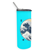 The Great Wave Off Sound Skinny Tumbler | Artistshot