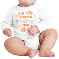 Quilting Today Quilter Sewing Machine Fabric Quilt Tools T Shirt Long Sleeve Baby Bodysuit | Artistshot