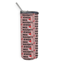 Nice Naughty Jewish Skinny Tumbler | Artistshot