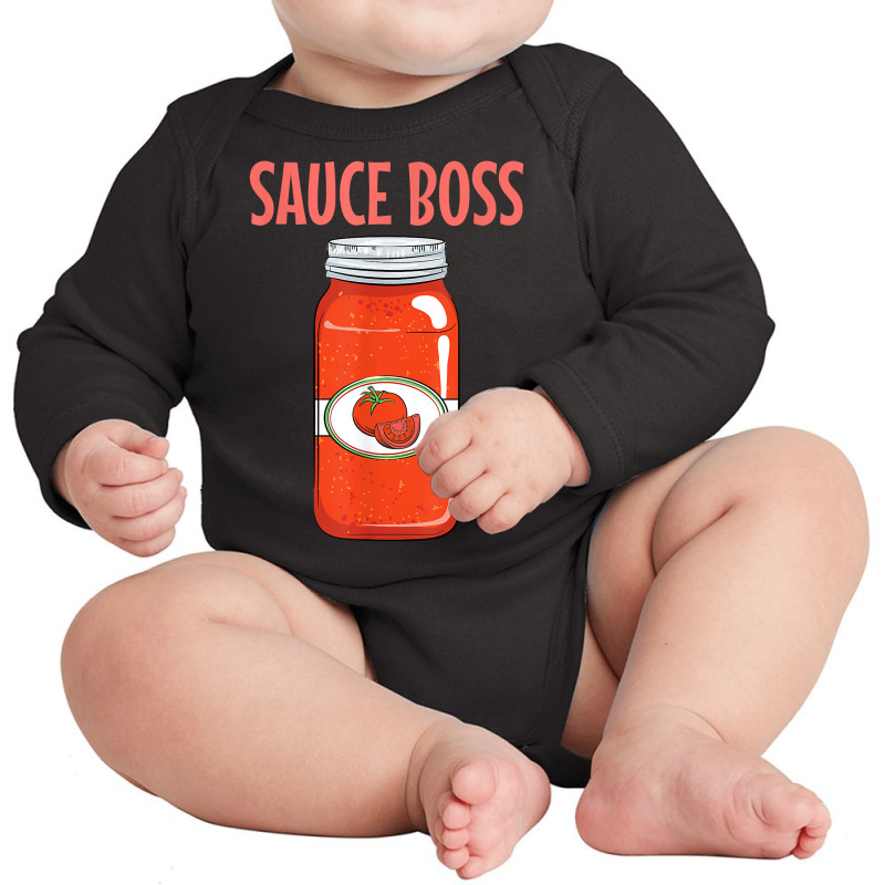 Italian Marinara Spaghetti Sauce Boss T Shirt Long Sleeve Baby Bodysuit by sabadmscoastlw | Artistshot