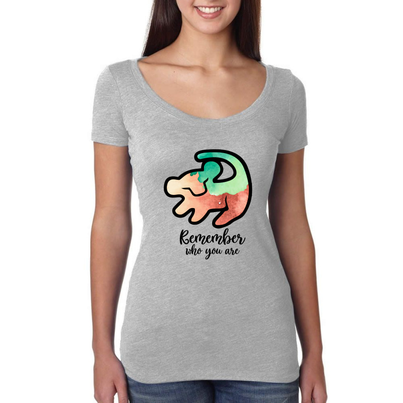 Simba Remember Who You Are For Light Women's Triblend Scoop T-shirt by autlu2024 | Artistshot